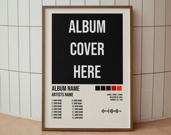 Custom Album Cover Print | Any Album | Poster Print | Album Cover Wall Art | Perfect Gift | Personalised Album Print | Custom Print