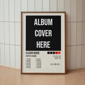 Impresión de portada de álbum personalizada / Cualquier álbum / Impresión de póster / Arte de pared de portada de álbum / Regalo perfecto / Impresión de álbum personalizada / Impresión personalizada