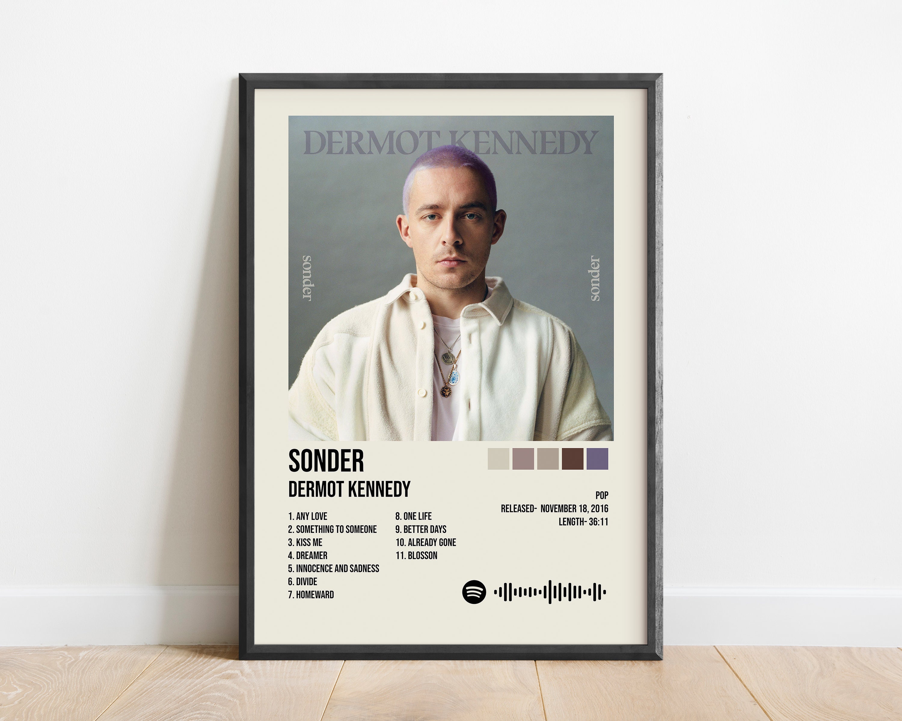Dermot Kennedy Poster | Sonder Album | Dermot Kennedy Playlist | Album ...