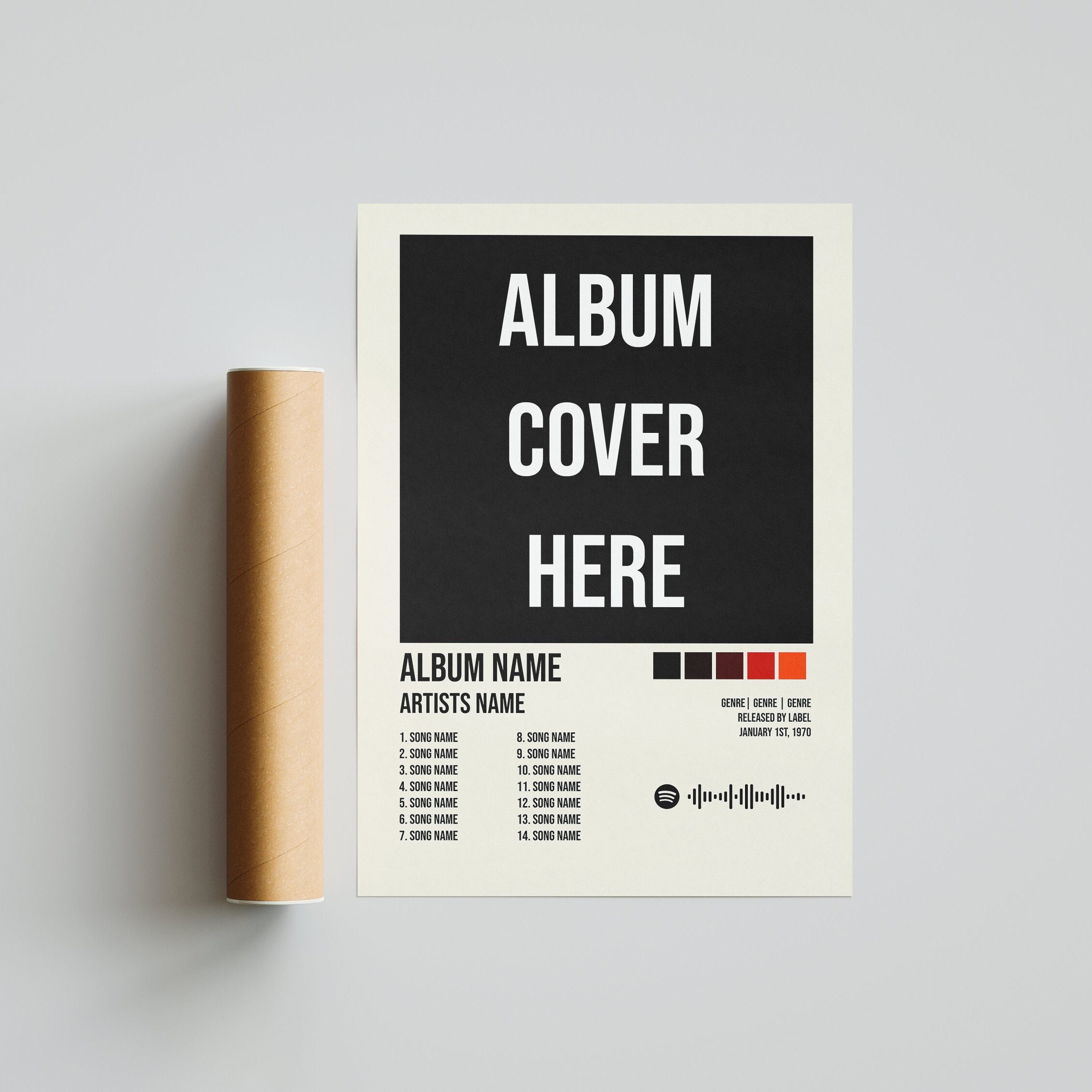 Custom Album Cover Album Cover Print Personalised Album Print sold