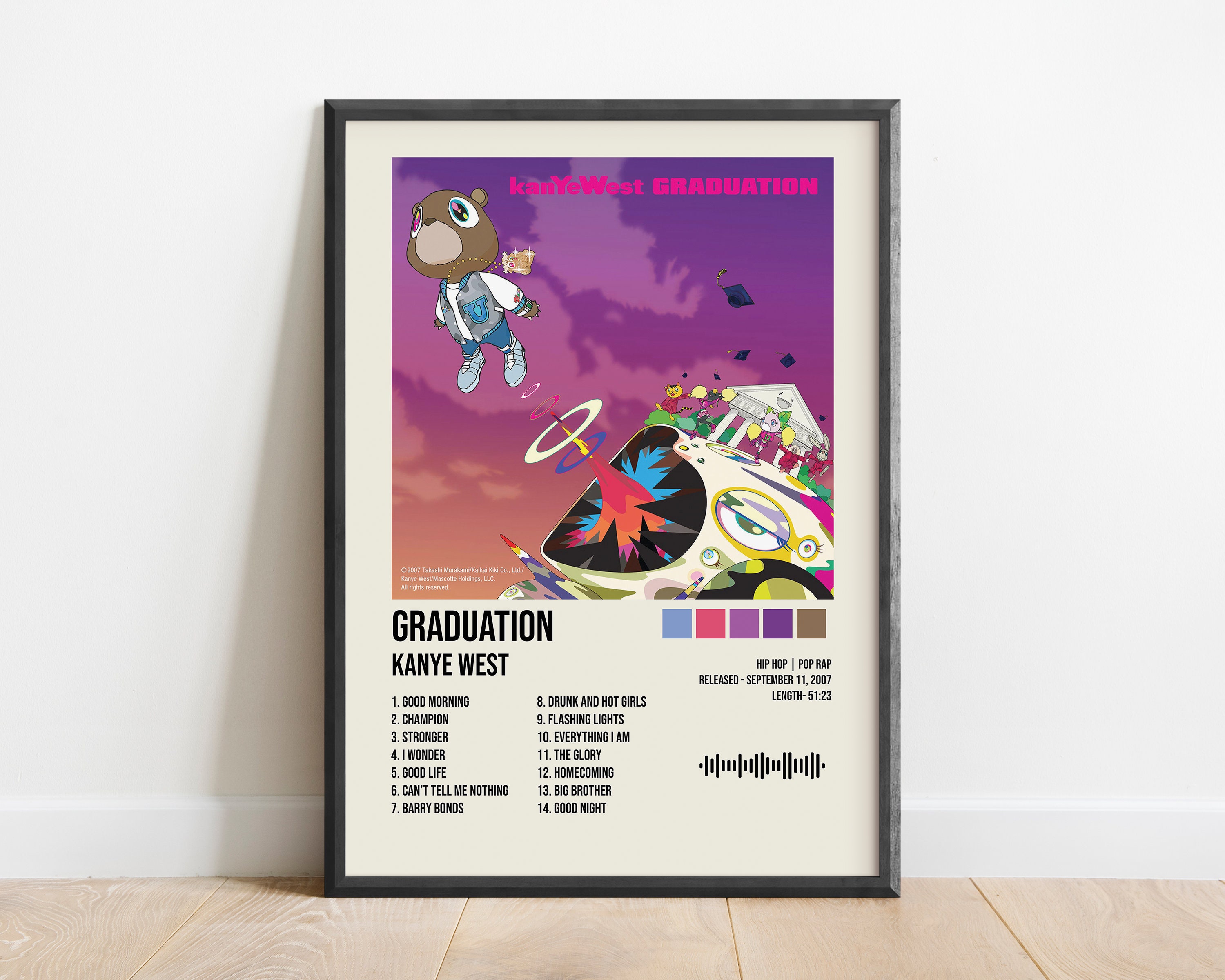 Kanye West Poster Graduation Kanye West Playlist Graduation Album Album  Cover Poster Album Cover Available A5,A4,A3,A2 -  UK