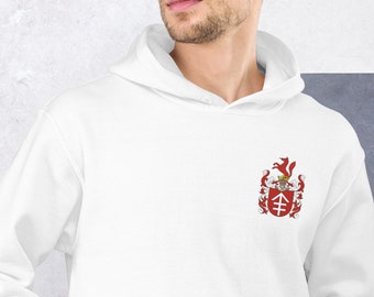 Custom Embroidered Coat Of Arms/Family Crest Hoodie