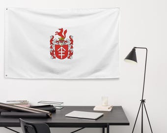 Custom Family Crest/ Coat of Arms Flag