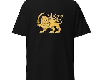 Persian Lion and Sun (Shir o Khorshid) Print Unisex classic tee