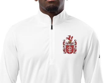Custom Embroidered Crest Adidas Quarter zip pullover
