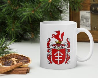 Custom Printed Crest Family Coat of Arms Mug