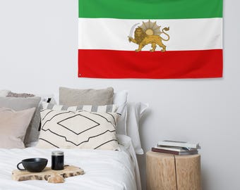 Iran (Persian) Lion and Sun National Flag