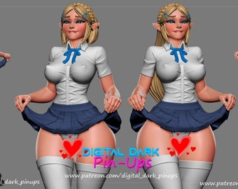 Zelda stl nsfw 3D-figuur