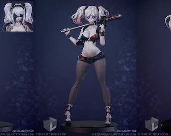 Harley queen nsfw 3d figure