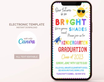 Kindergarten Graduation Invitation: Bright Future Evite (Digital)