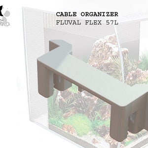 ケーブルオーガナイザー Fluval Flex 57L 水槽