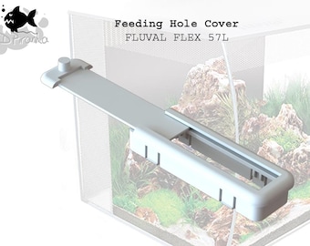 Tapa de orificio de alimentación, compatible con pecera Fluval Flex de 57 l