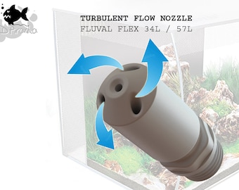 Turbulent Flow Nozzle for Fluval Flex 34L / 57L fish tank