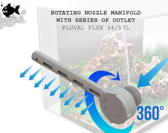 Rotating Nozzle Manifold with Series of Outlet Fluval Flex 34/57L