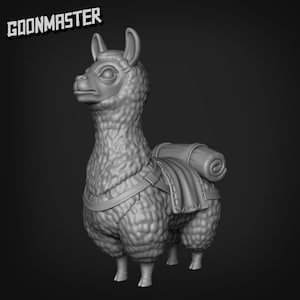 Llama - 3d Printed Miniature by Goon Master Games