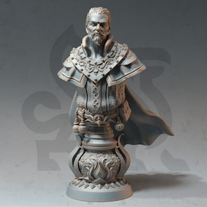 Master Sorcerer - Barandir the Lucid BUST - 120mm 3d Printed Bust Sculpted by DM Stash