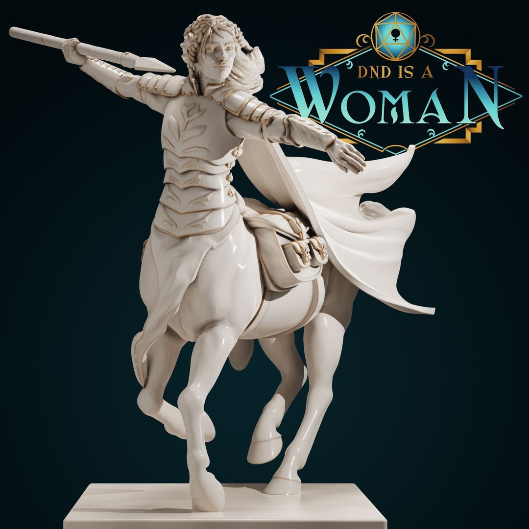 Centaur Ranger – Andraine - 3d Printed Miniature by DND is A Woman - Etsy