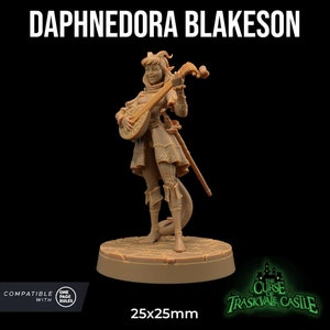 Daphnedora - 3d Printed Miniature by Dragon Trappers Lodge