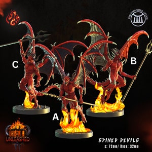 Spined Devils - 3d Printed Miniatures Sculpted by Crippled God Foundry