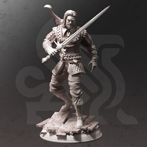Old Master Bloodhunter - Tarick Wolfheart - 3d Printed Miniatures Sculpted by DM Stash
