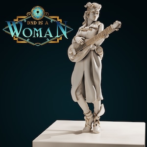Tiefling Bard – Stephina - 3d Printed Miniature by DND Is A Woman