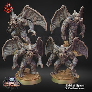 Eldritch Spawn - 3d Printed Miniature by Crippled God Foundry