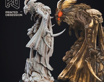 Mothman - 3d Printed Miniatures Sculpted by Printed Obsession