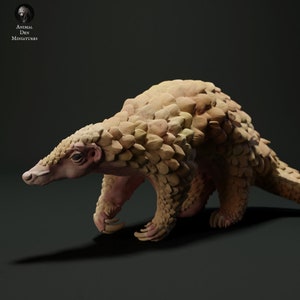 Sunda Pangolin - 3d Printed scale model Sculpted by Animal Den
