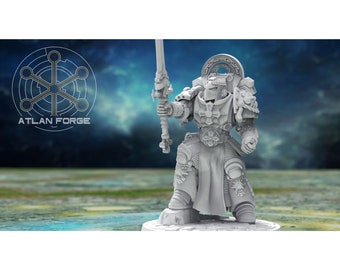 Templar Champion - Modular Unit 3d Printed Miniature