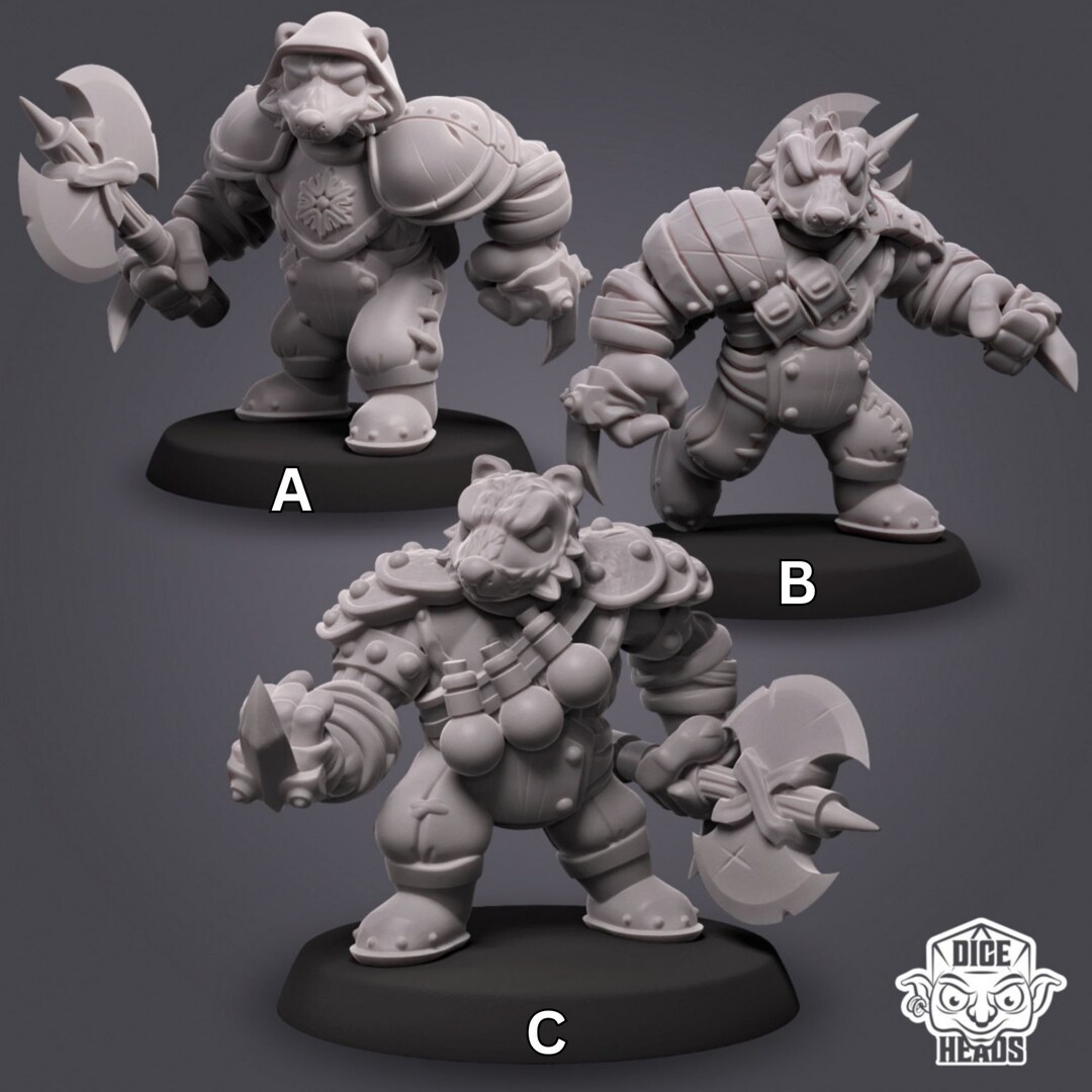 Badger Sappers - 3d Printed Miniature by Diceheads - Etsy