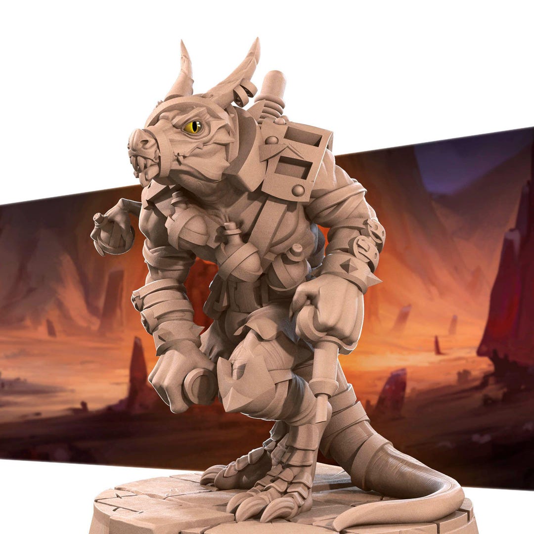 Kobold Alchemist - Kobold DND - 3d Printed Miniature Sculpted by Bite ...