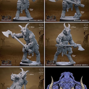 Beastkin Brute - 3d printed miniatures sculpted by Mammoth Factory