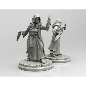 Reformed Cultist, Mythos Investigator - 3d Printed Miniature Sculpted by Adaevy Creations