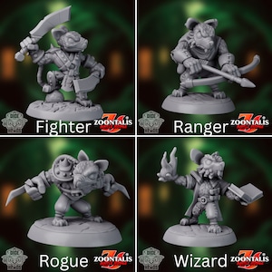Rat Guild - 3d Printed Miniatures Sculpted by Dice Heads