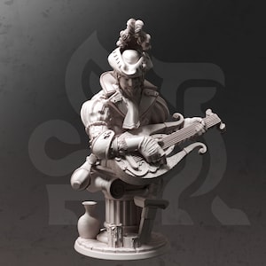 Brekken, the Brazen Bard BUST - 120mm 3d Printed Bust Sculpted by DM Stash