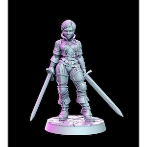 Daena- Order of the Iron Lily - 3d Printed Miniature Sculpted by RN Estudio
