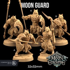 Moon Guard - The Moon Enclave - 3d Printed Miniature by Dragon Trappers Lodge