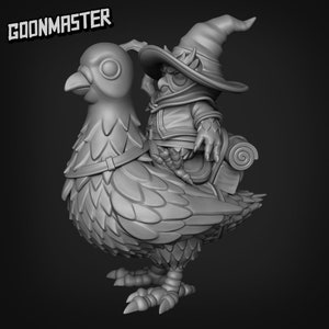 Owlfolk Pigeon Mount - 3d Printed Miniature by Goon Master Games