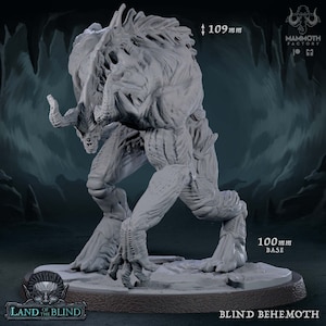 Blind Behemoth - Land of the Blind - 3d printed miniatures sculpted by Mammoth Factory
