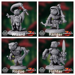 Weasel Adventuring Guild - 3d Printed Miniatures Sculpted by Dice Heads