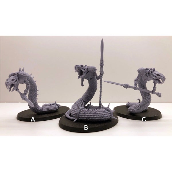 Snakes - Pharoah's Legacy: Undead Army - 3d Printed Miniature by Crab Miniatures