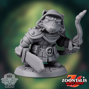 Badger Ranger - 3d Printed Miniatures Sculpted by Dice Heads
