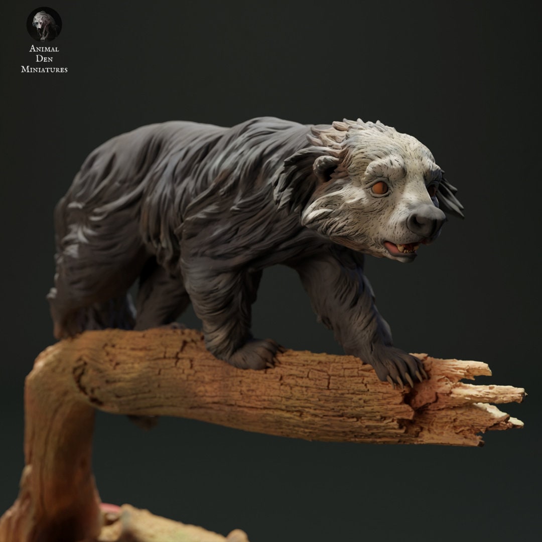 Binturong (bear Cat) - 3d Printed Scale Model Sculpted by