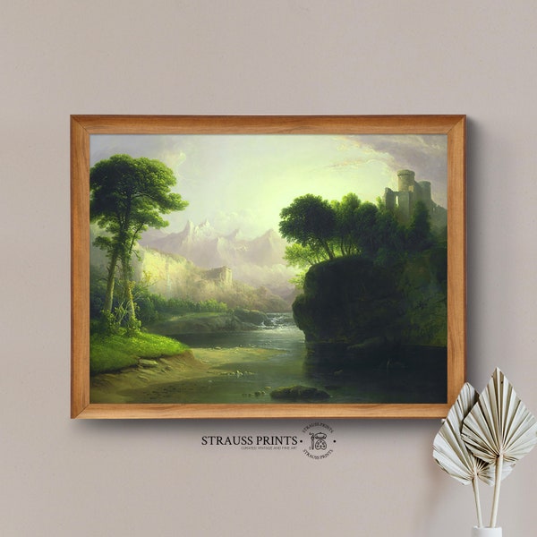 Fanciful Landscape I Vintage  I Museum Masterpiece I Wall Art l Printable Digital  Download