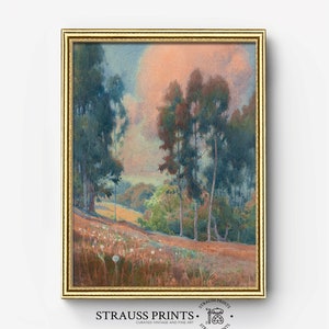 Eucalyptus meadow in spring | Watercolor | Painting | Portrait | Fine Art Prints | Famous Artwork | Printable Download