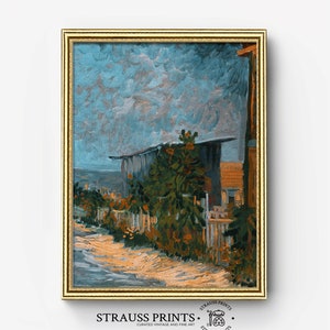 Tierheim in Montmartre | Sonnenblumen | Van Gogh | Öl auf Leinwand | Malerei | Porträt | Fine Art Print | Berühmte Kunstwerk | Druckbare Download
