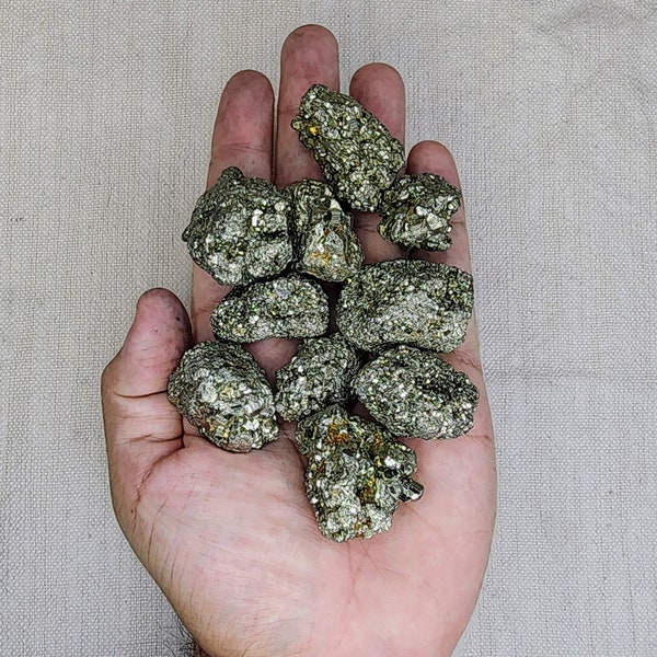Natural Pyrite - Prosperity Crystal - Small Chunks - Pyrite Rough - Healing Crystals - Abundance Crystals - Energy Stone