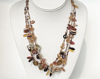 Copper Harmony 3-strand necklace