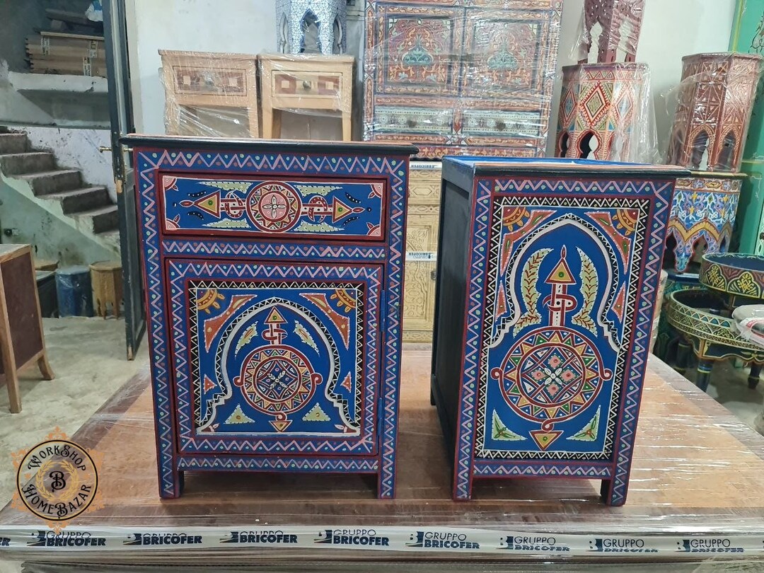 Bedside Table NIGHTSTAND TABLE ARABIC Table Bedside Table Etsy