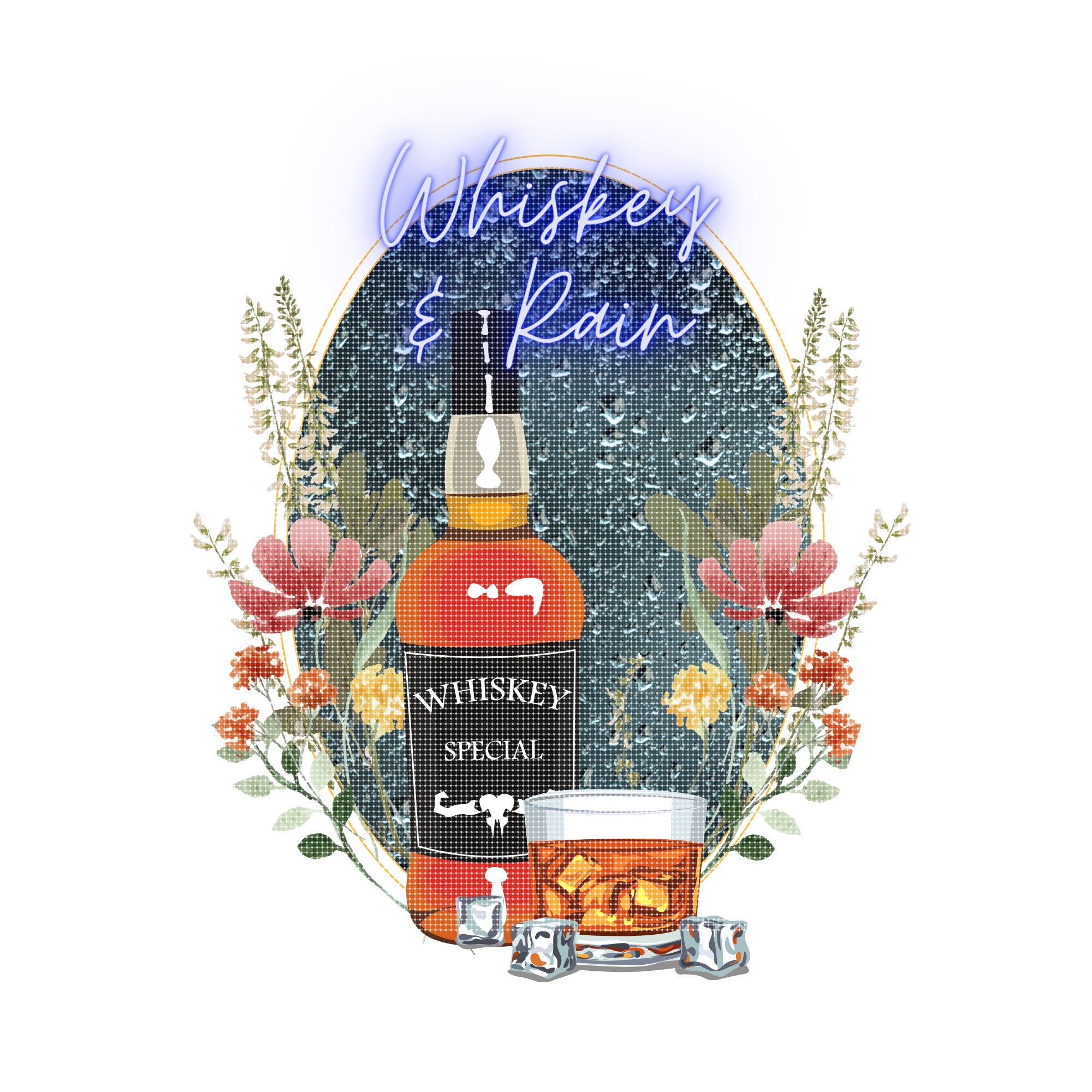 Whiskey and Rain PNG Country Png Michael Ray PNG Tshirt Design Png